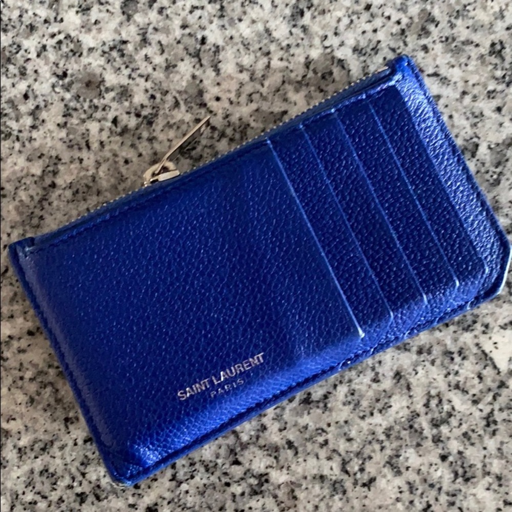 Saint Laurent Fragments Zipped Card Case